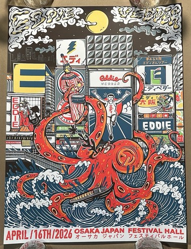 Eddie vedder osaka poster - eddie,